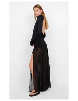 Bec + Bridge Filippa Maxi Skirt Size 10 Black for rent on The Volte - image 7