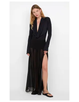 Bec + Bridge Filippa Maxi Skirt Size 10 Black for rent on The Volte - image 2
