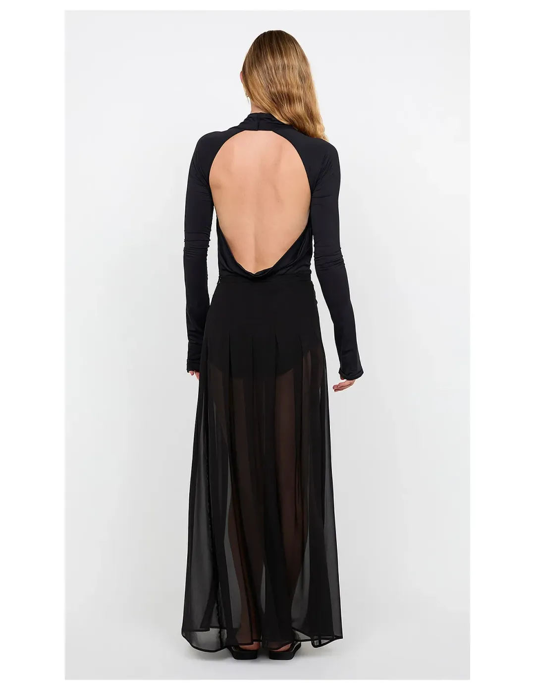 Bec + Bridge Filippa Maxi Skirt Size 10 Black for rent on The Volte - main image