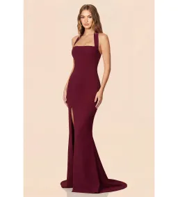 Nookie Boulevard Gown in Wine Size M/AU10 for rent on The Volte - image 3