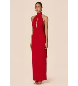 Nookie Martini Halter Gown in Red Size S/AU8 for rent on The Volte - image 4