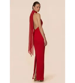 Nookie Martini Halter Gown in Red Size S/AU8 for rent on The Volte - image 5