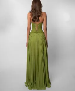 Fenity Gaia Dress in Green Size M/10 for rent on The Volte - image 3
