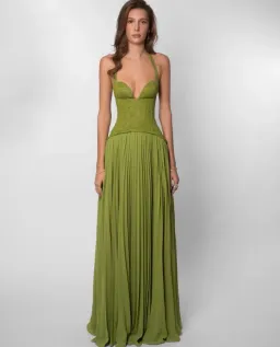 Fenity Gaia Dress in Green Size M/10 for rent on The Volte - image 1