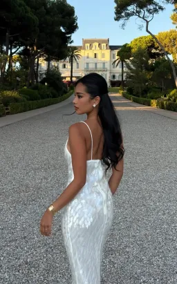 Misha Sapphire white gown size XS for rent on The Volte - image 3