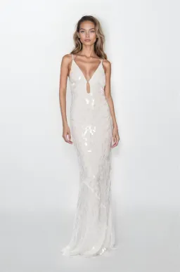 Misha Sapphire white gown size XS for rent on The Volte - image 5