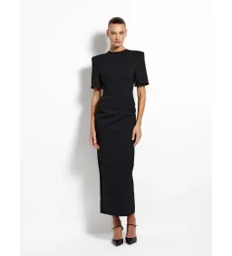 Effie Kats Evie Midi Dress in Black Size AU8 for rent on The Volte - image 1