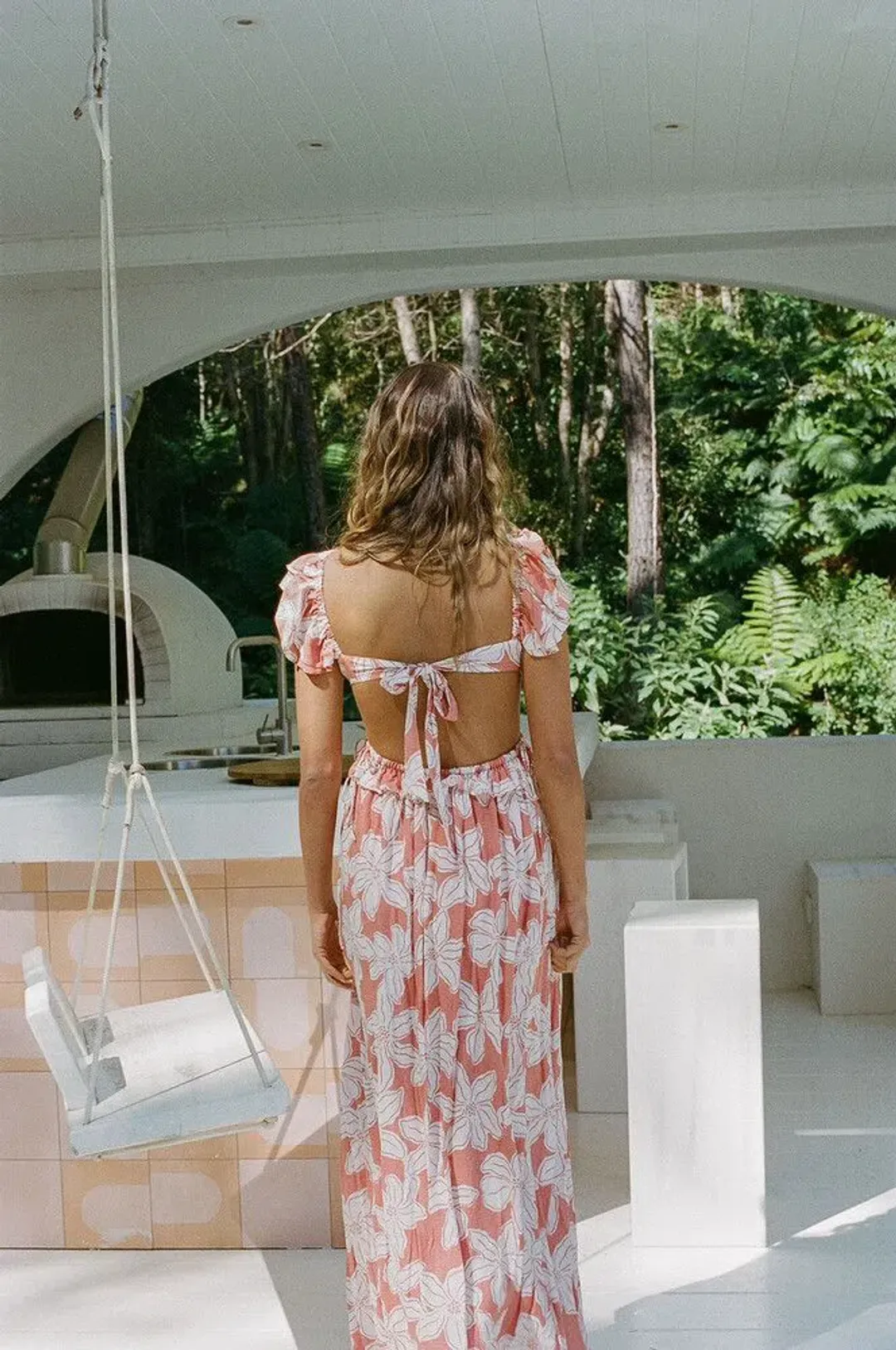 Sabo Skirt Archa Maxi Dress - Orange - XS for rent on The Volte - main image