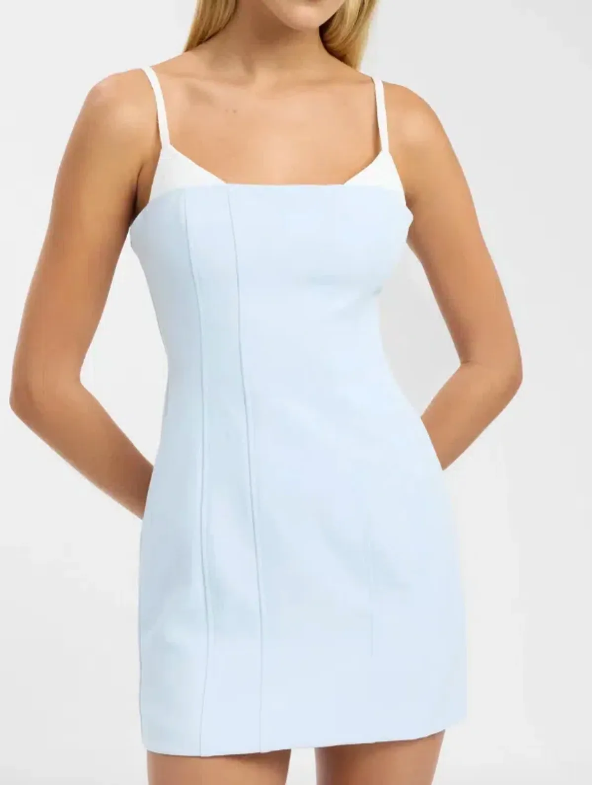 Kookai Ariel Contrast Mini Dress - Image 1
