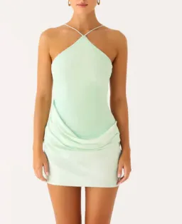 Peppermayo Keanu Cupro Mini Dress for rent on The Volte - image 1