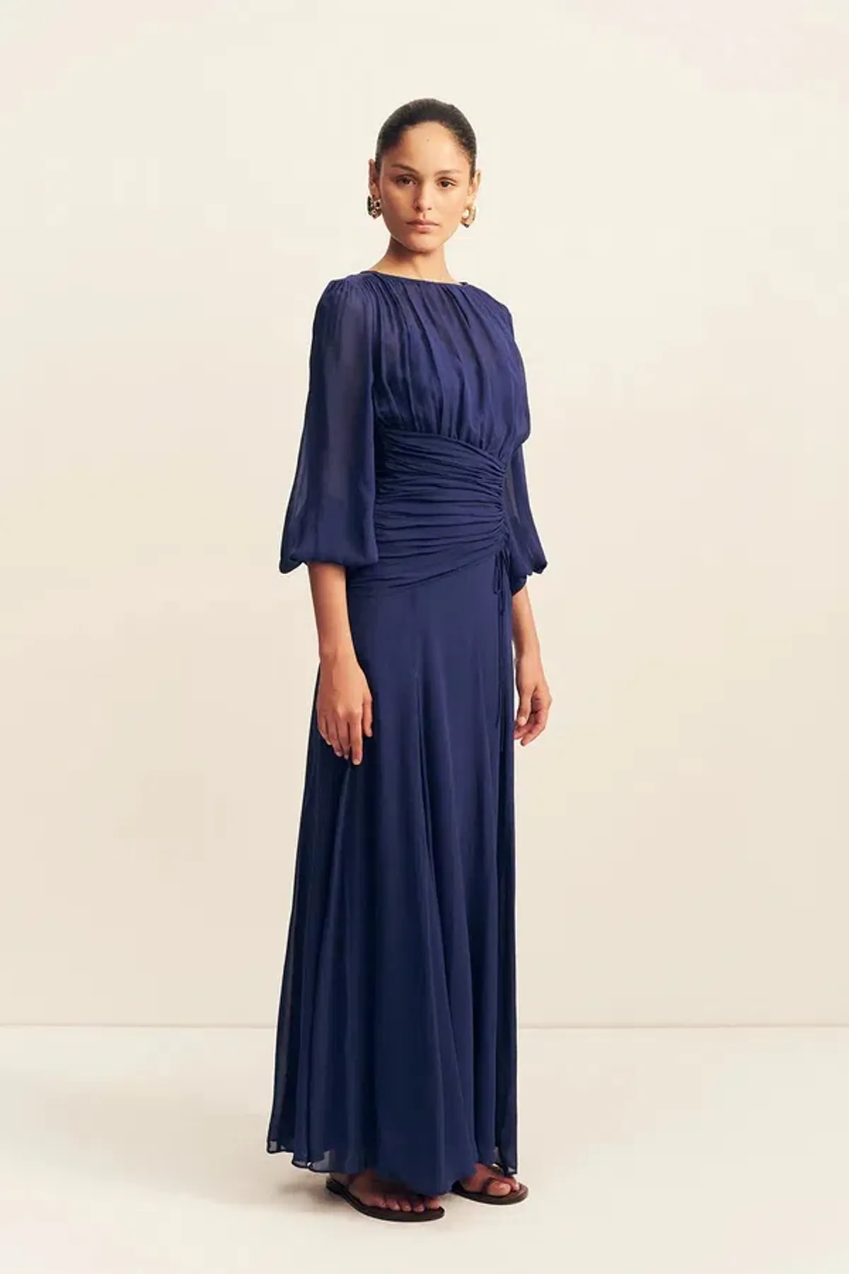 Shona Joy Romy High Neck Balloon Sleeve Maxi Dress; size 14 - Image 5