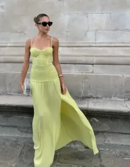 MANNING CARTELL DOUBLE TIME PLEAT DRESS in Pistachio AU 12 for rent on The Volte - image 5