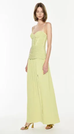 MANNING CARTELL DOUBLE TIME PLEAT DRESS in Pistachio AU 12 for rent on The Volte - image 1