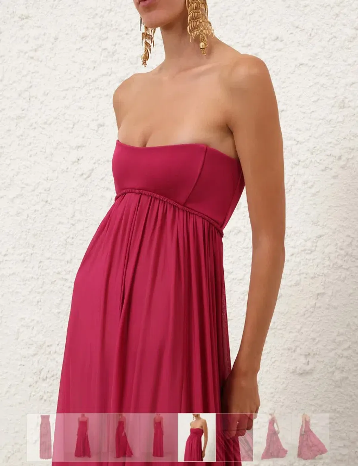 Zimmermann Luna Jersey Bandeau Gown Size 0 - Image 4