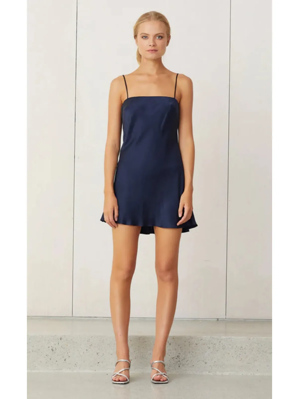 Bec & Bridge Classic Mini Slip Dress Navy Size AU 6 - Image 1