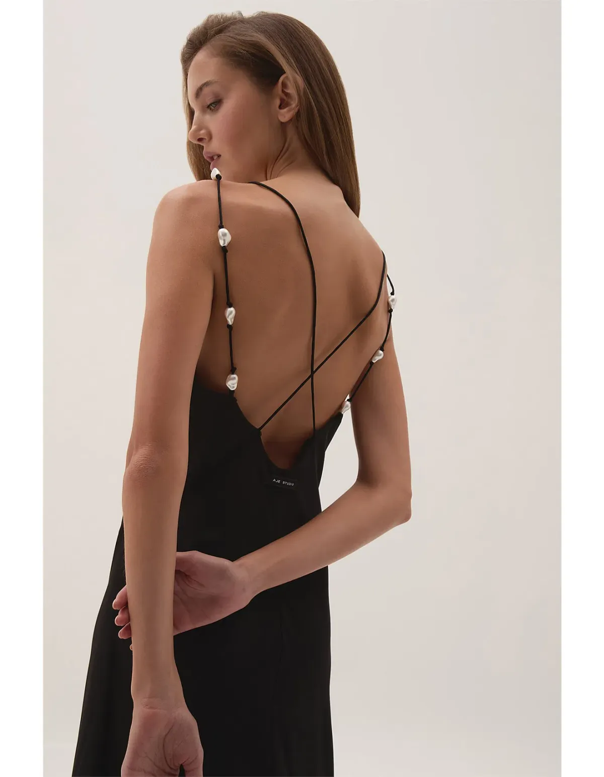 Aje Studio Agate cross back black dress 10 - Image 2