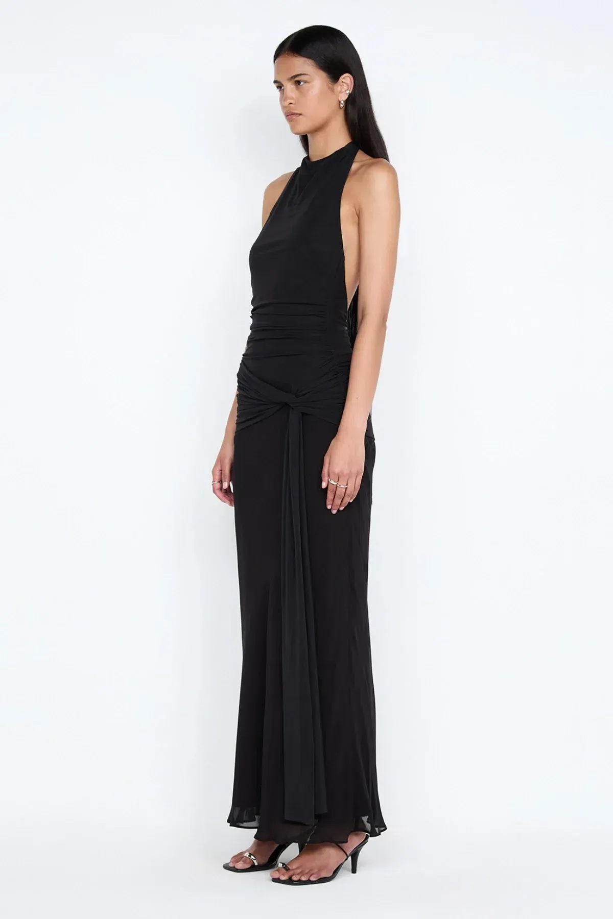 Bec + Bridge Jasmin Halter Dress in Black Size 6 - Image 2