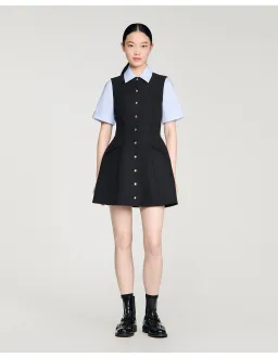 Sandro Paris Ada Dress Size 36 EU Black for rent on The Volte - image 2