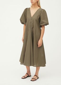 Ganni Seersucker Check Dress size 40 for rent on The Volte - image 1