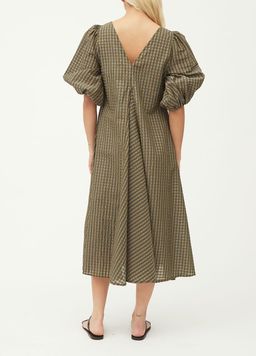 Ganni Seersucker Check Dress size 40 for rent on The Volte - image 5