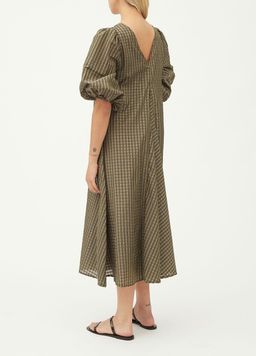 Ganni Seersucker Check Dress size 40 for rent on The Volte - image 3
