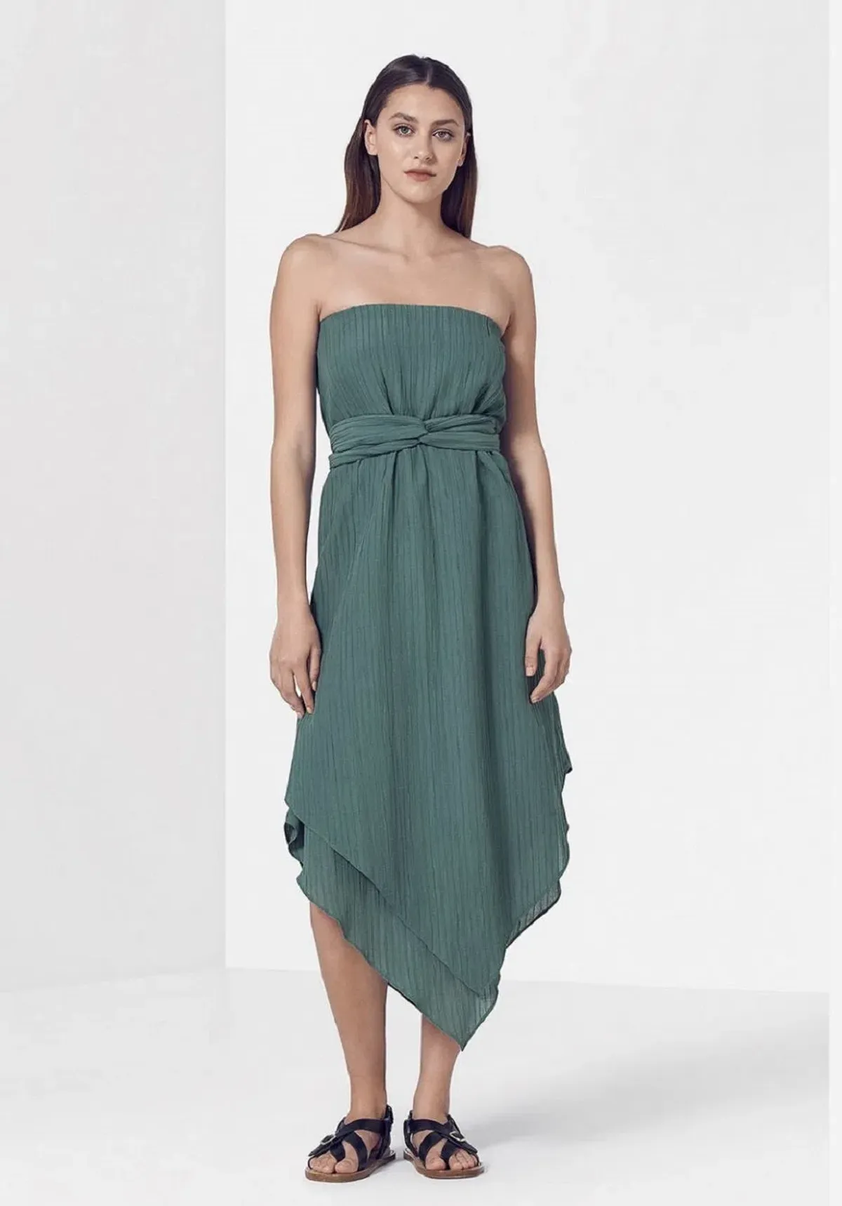 Viktoria & Woods Splendour Midi Dress Green Size 4 - Image 1