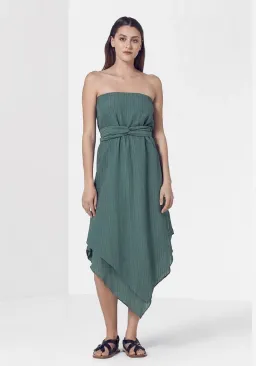 Viktoria & Woods Splendour Midi Dress Green Size 4 for rent on The Volte - image 1