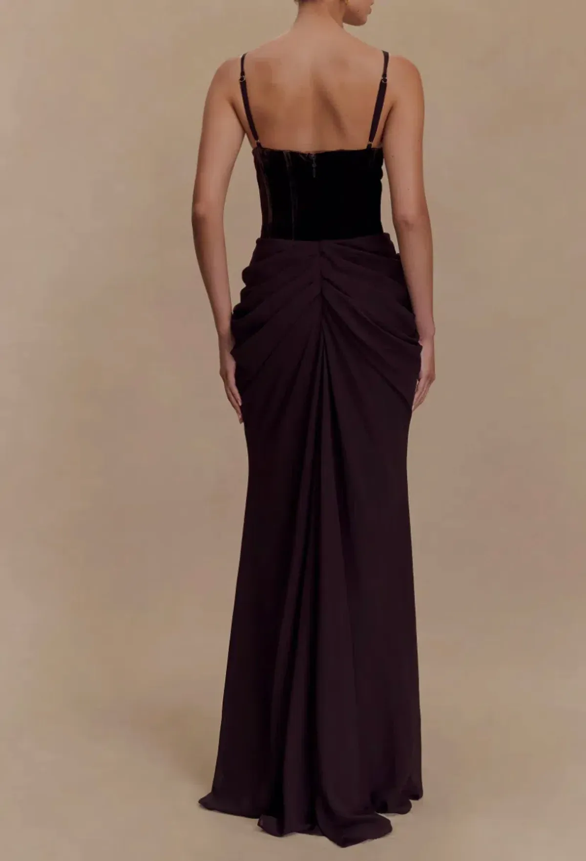 Roxanne Velvet Corset Maxi Dress - Image 2