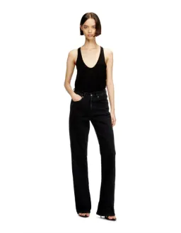 Diesel 1971 D-SENT L.32 High Rise Straight Leg Jeans Size 28 Black for rent on The Volte - image 2