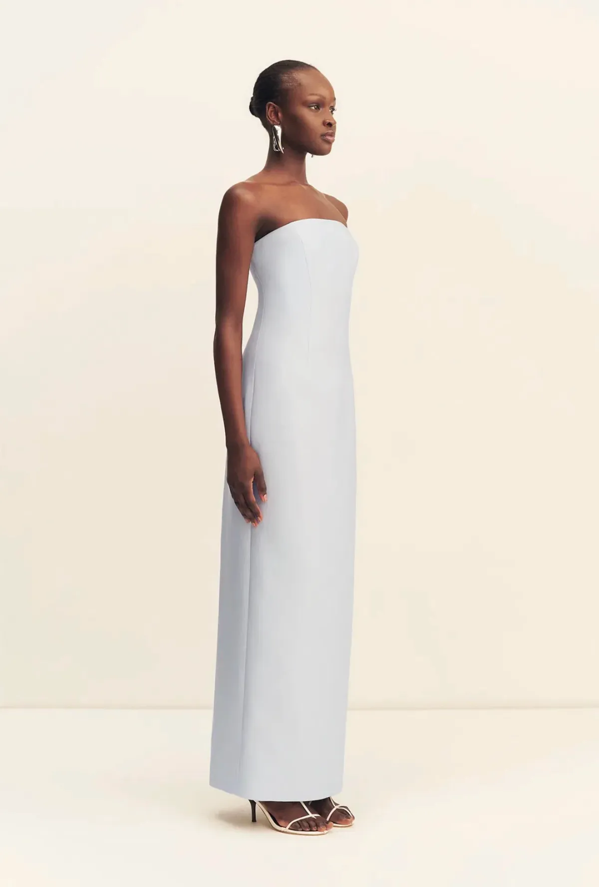 Shona Joy Otis Strapless Panneled Maxi Dress Sky Size 10 - Image 3