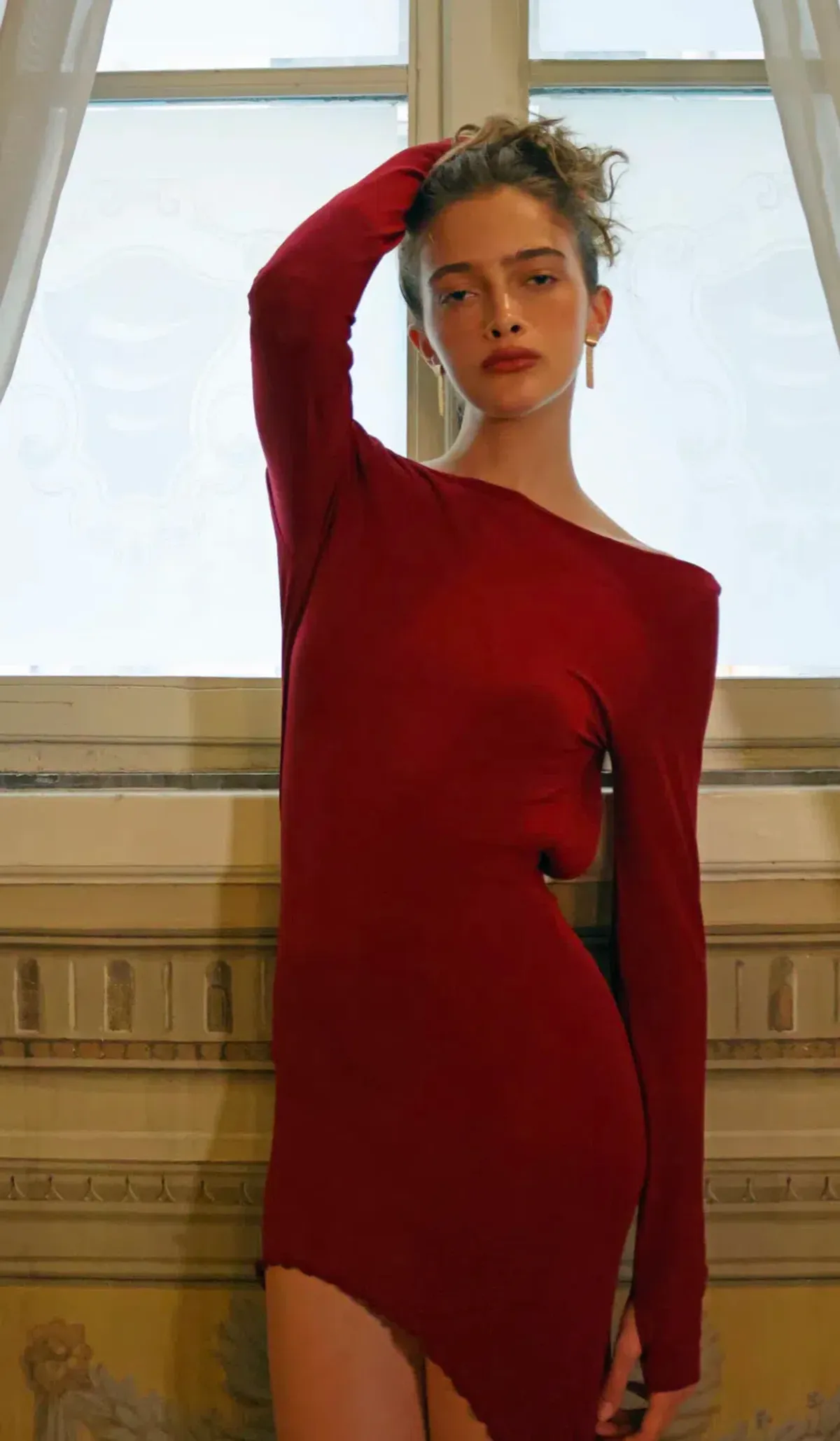 Amelie Teje Prima Maxi dress in Deep Red - Image 7