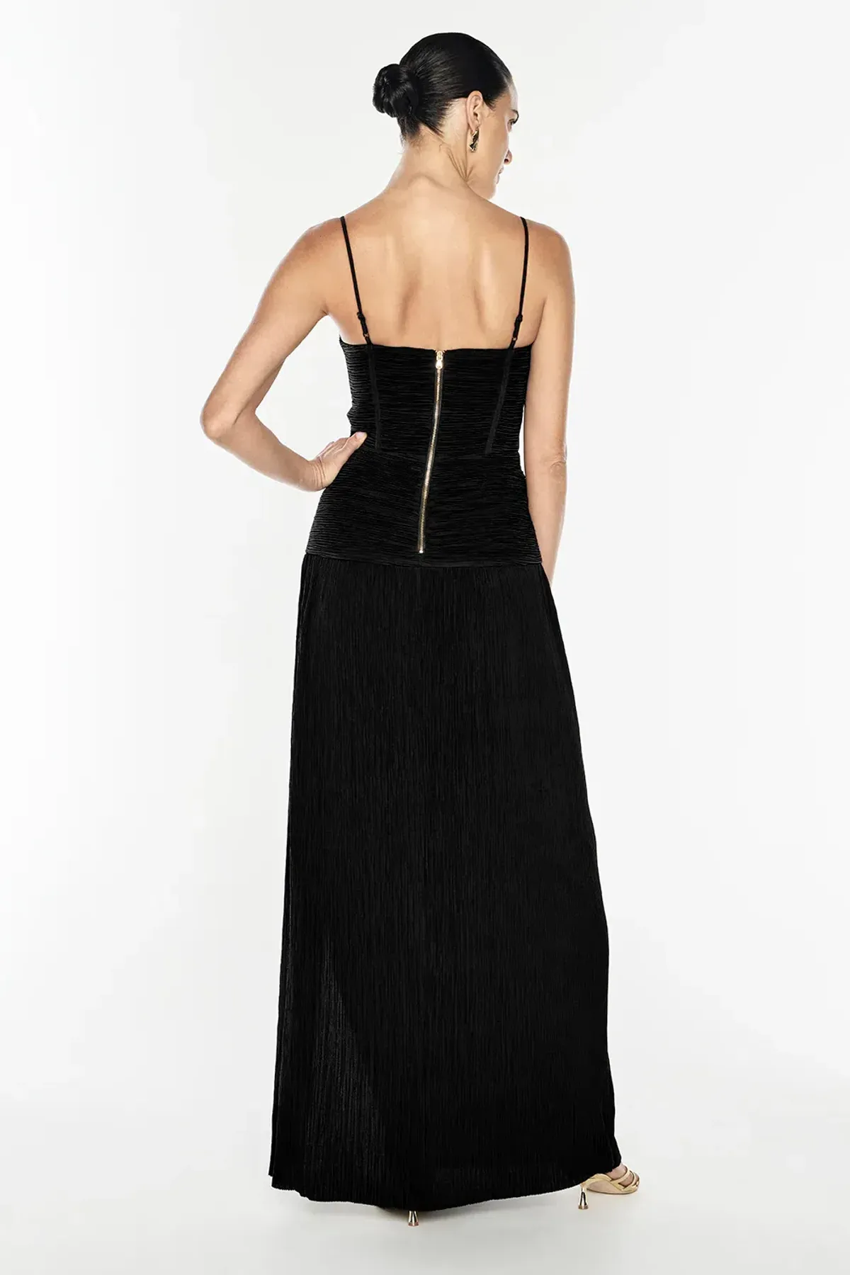 Manning Cartell Double Time Pleat Dress Black size 8 - Image 2