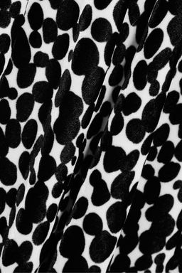 Raquel Diniz - Giovanna printed velvet halterneck gown in Black/white, Size 6 for rent on The Volte - image 4