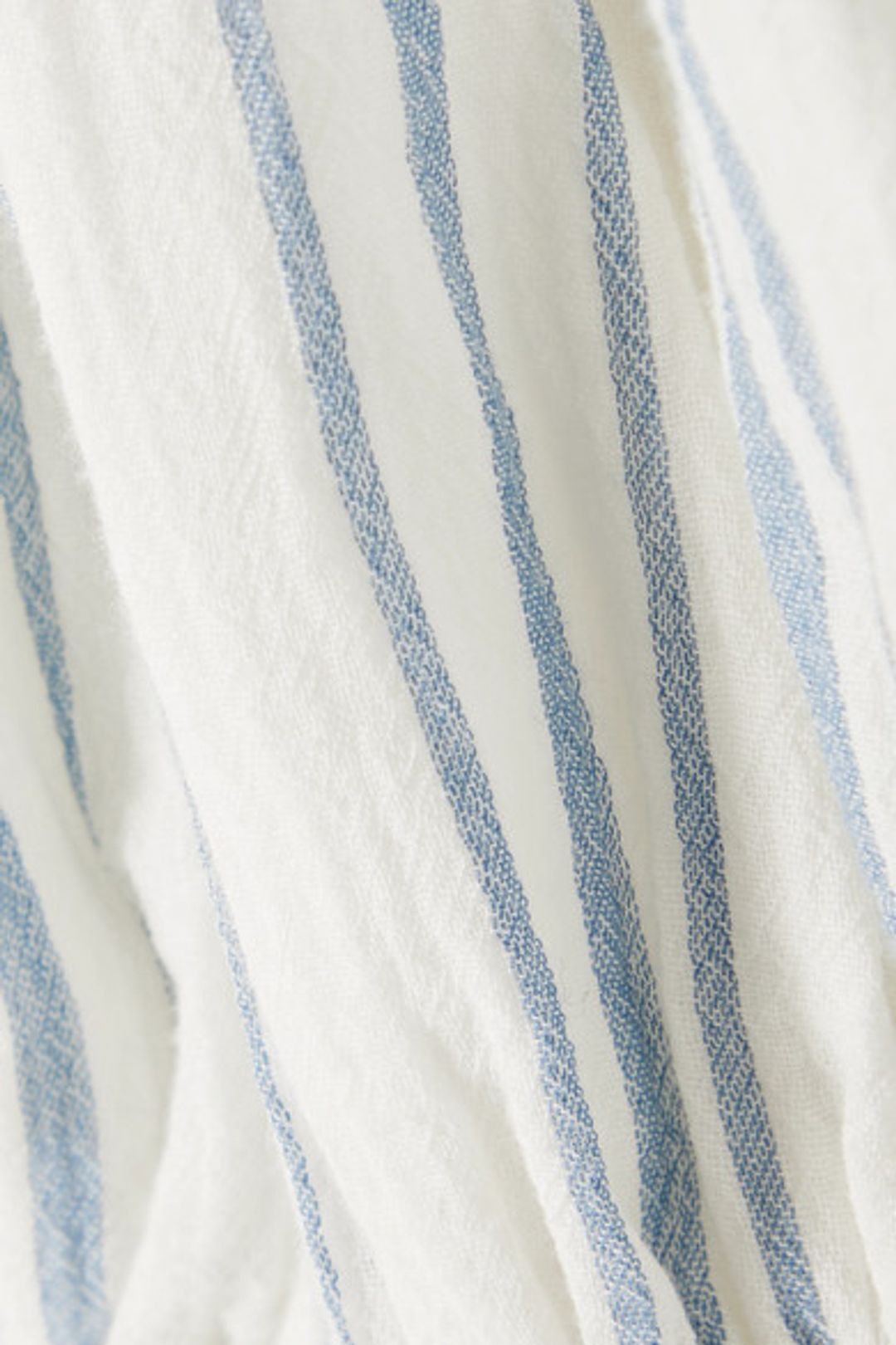 Frame Shirred Striped Cotton Voile Midi Dress Print Size 6 for rent on The Volte - main image