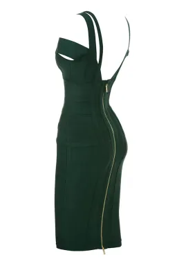 House of CB Mimi Midi Dress Green Size 8 for rent on The Volte - image 3