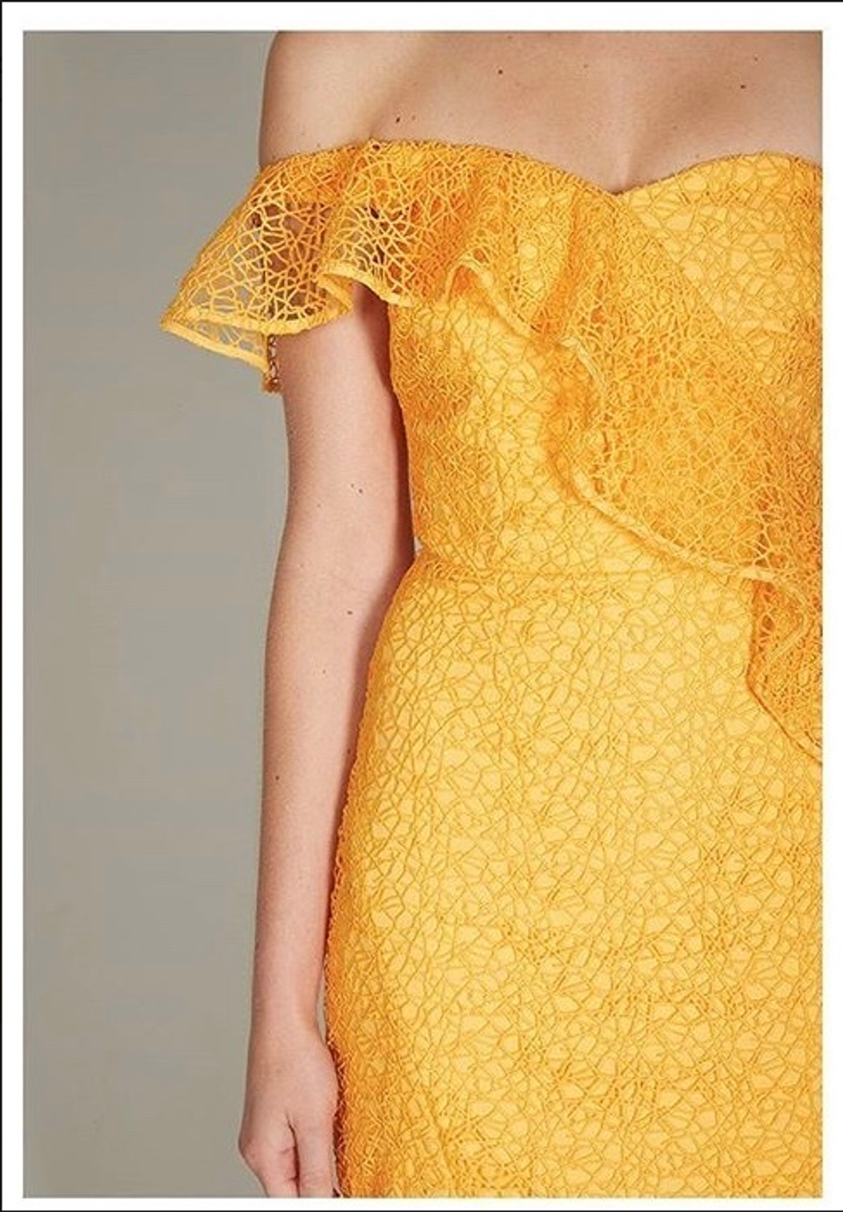 Rebecca Vallance Baha Midi Dress Yellow Size 6 - Image 3