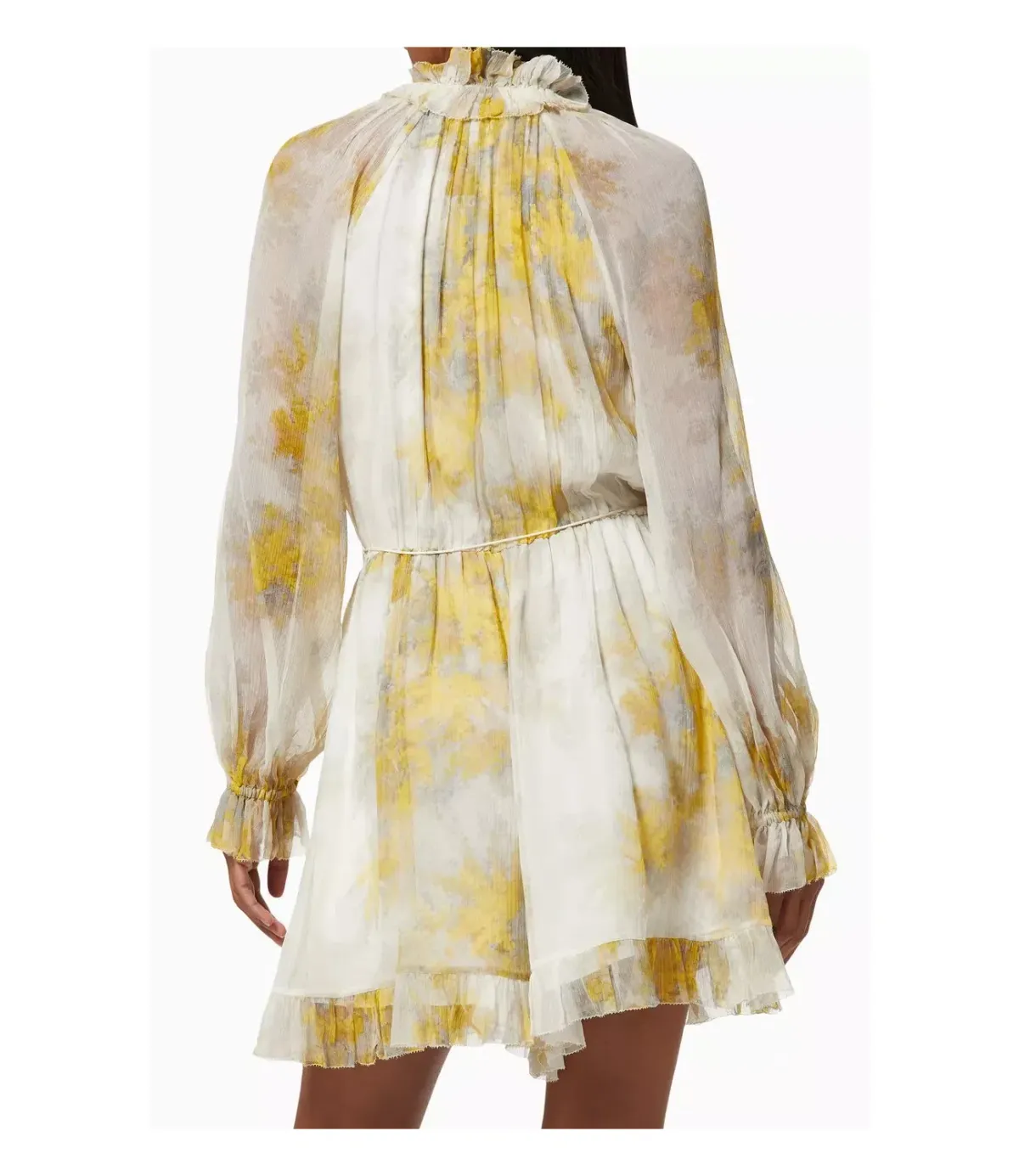 Zimmermann Botanica Wattle Playsuit Yellow Floral Size 10 for rent on The Volte - main image