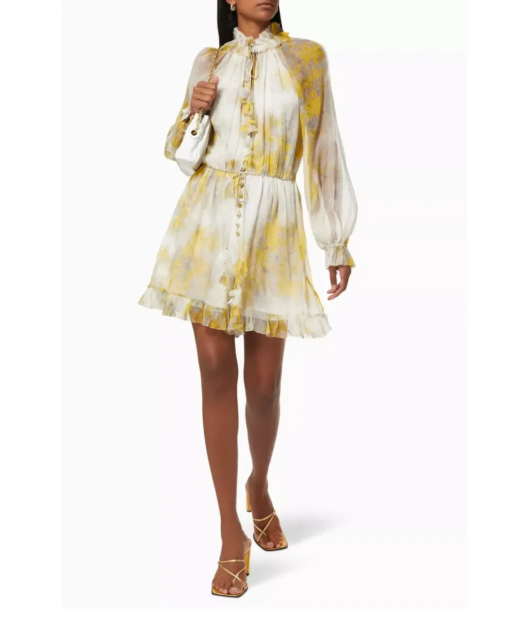 Zimmermann Botanica Wattle Playsuit Yellow Floral Size 10 for rent on The Volte - main image