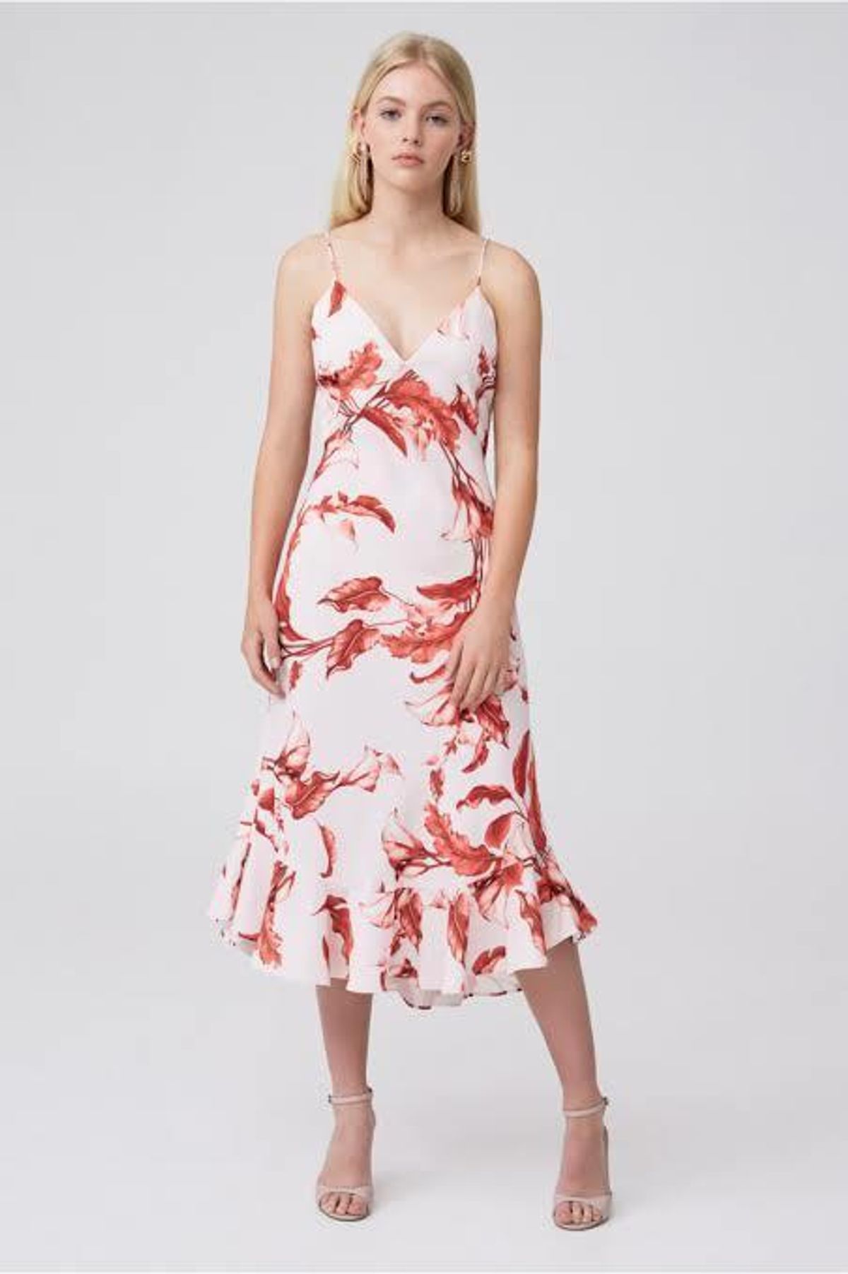 Keepsake the Label Pretty One Midi Dress Print Size 8 for rent on The Volte - main image