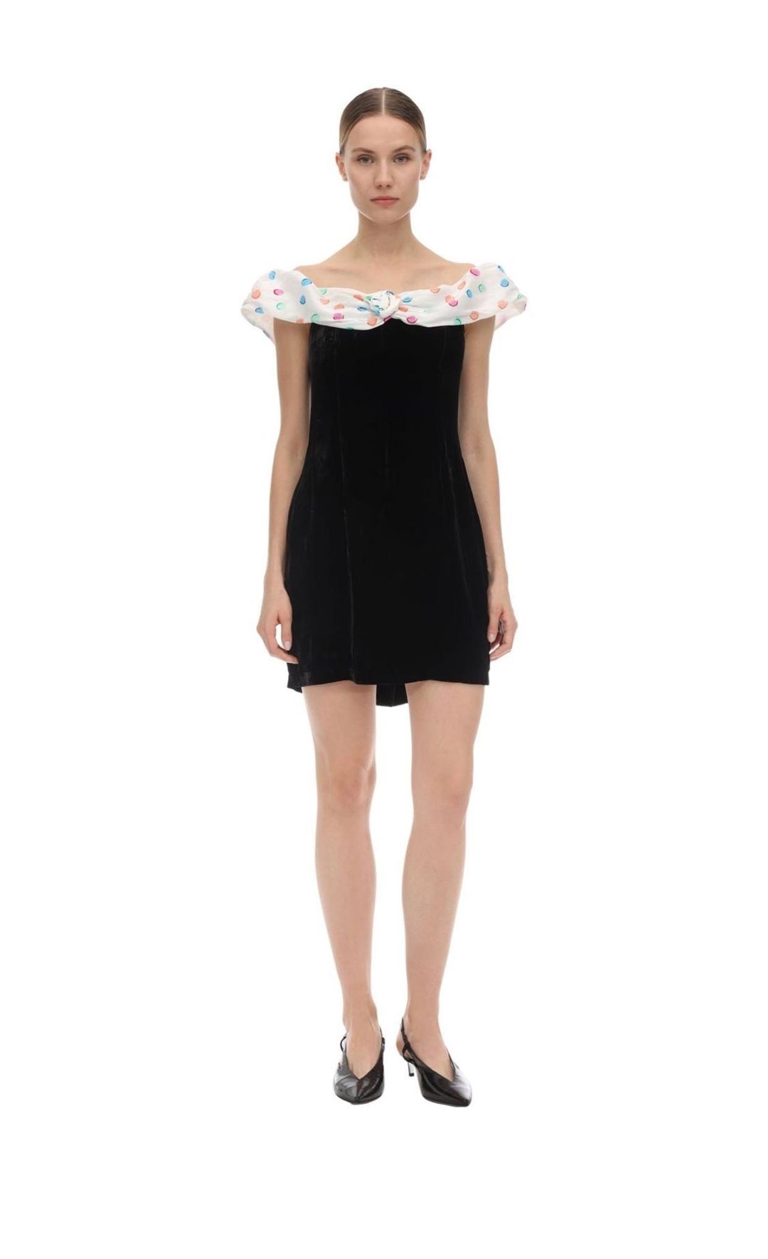 FLORENCE OFF-THE-SHOULDER VELVET DRESS for rent on The Volte - main image