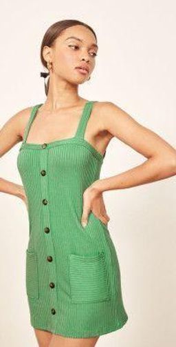 Reformation Kenny Dress Green Size AU 8 for rent on The Volte - image 5