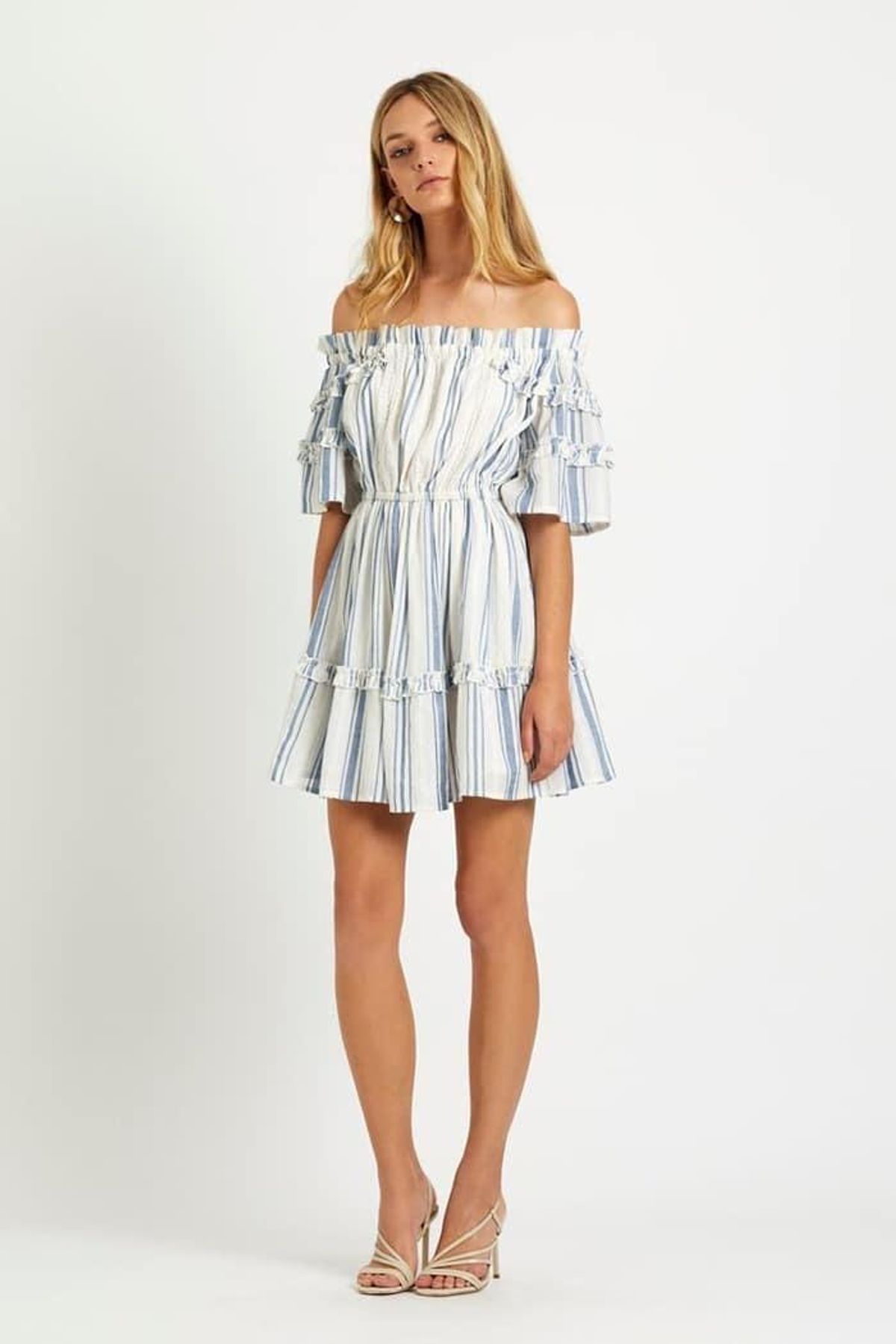 Steele Panama Off Shoulder Dress size 8 for rent on The Volte - main image