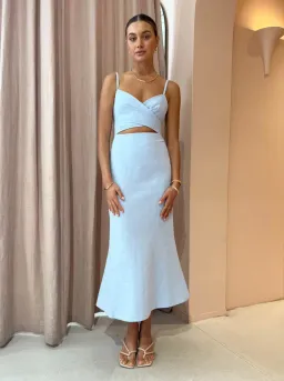 Significant Other Frankie Midi Dress in Cornflower Size 6 for rent on The Volte - image 1