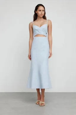Significant Other Frankie Midi Dress in Cornflower Size 6 for rent on The Volte - image 5