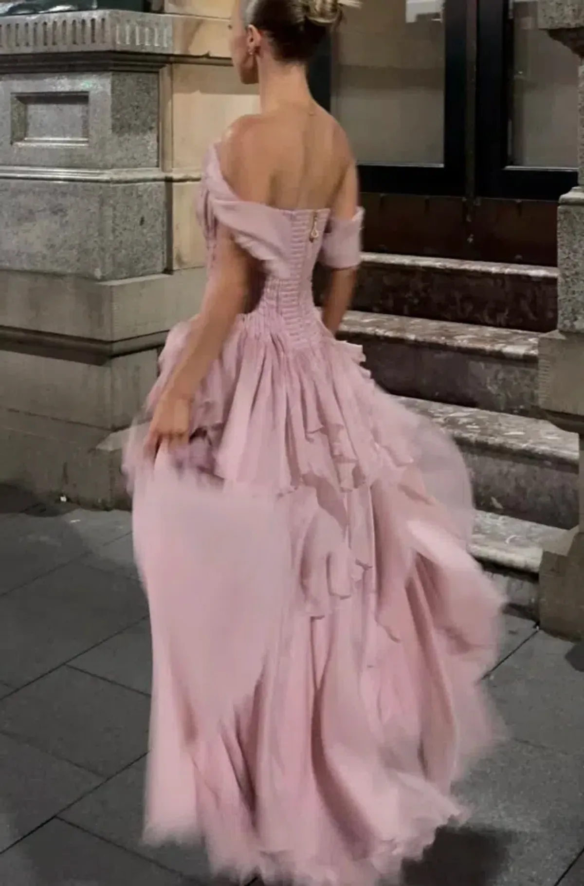 Nisha Gown | Fawn Pink - Size 12 - Image 3