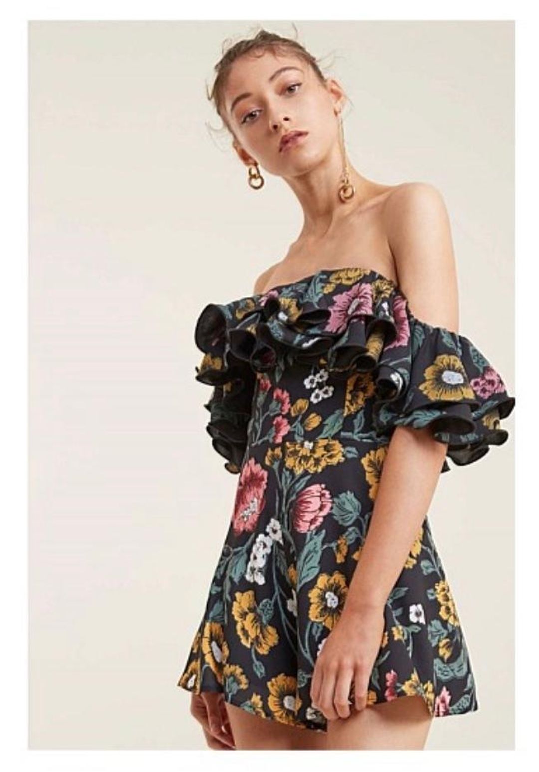C/MEO Collective Immerse Playsuit Floral Size XS / AU 6 for rent on The Volte - main image
