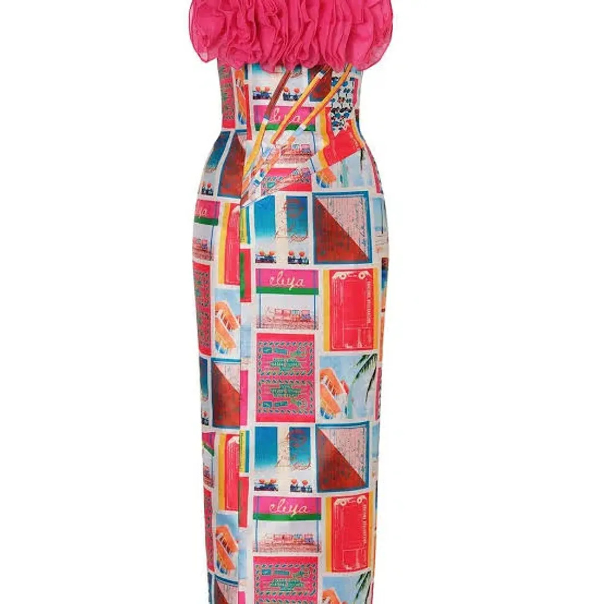 ELIYA THE LABEL POSITANO MIDI DRESS Ravalo Messina | SIZE XS AU 6 - Image 6