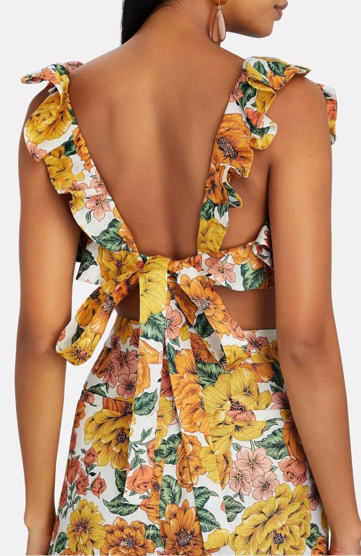 Zimmermann Poppy Floral Print Crop & Pants Set AU 10 / 1 - Image 2