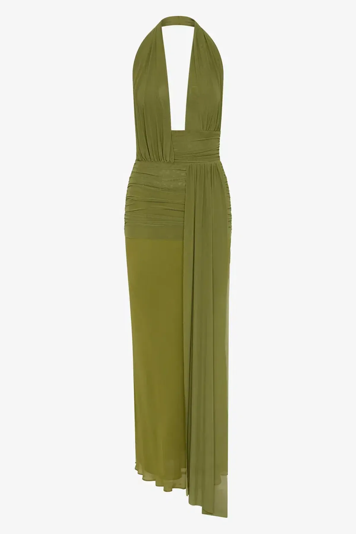 Bec & Bridge Cassis Drape Maxi Olive Green - Image 3