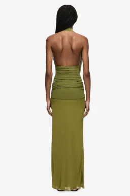 Bec & Bridge Cassis Drape Maxi Olive Green for rent on The Volte - image 2